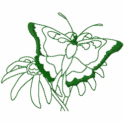 Butterfly Embroidery Design 4